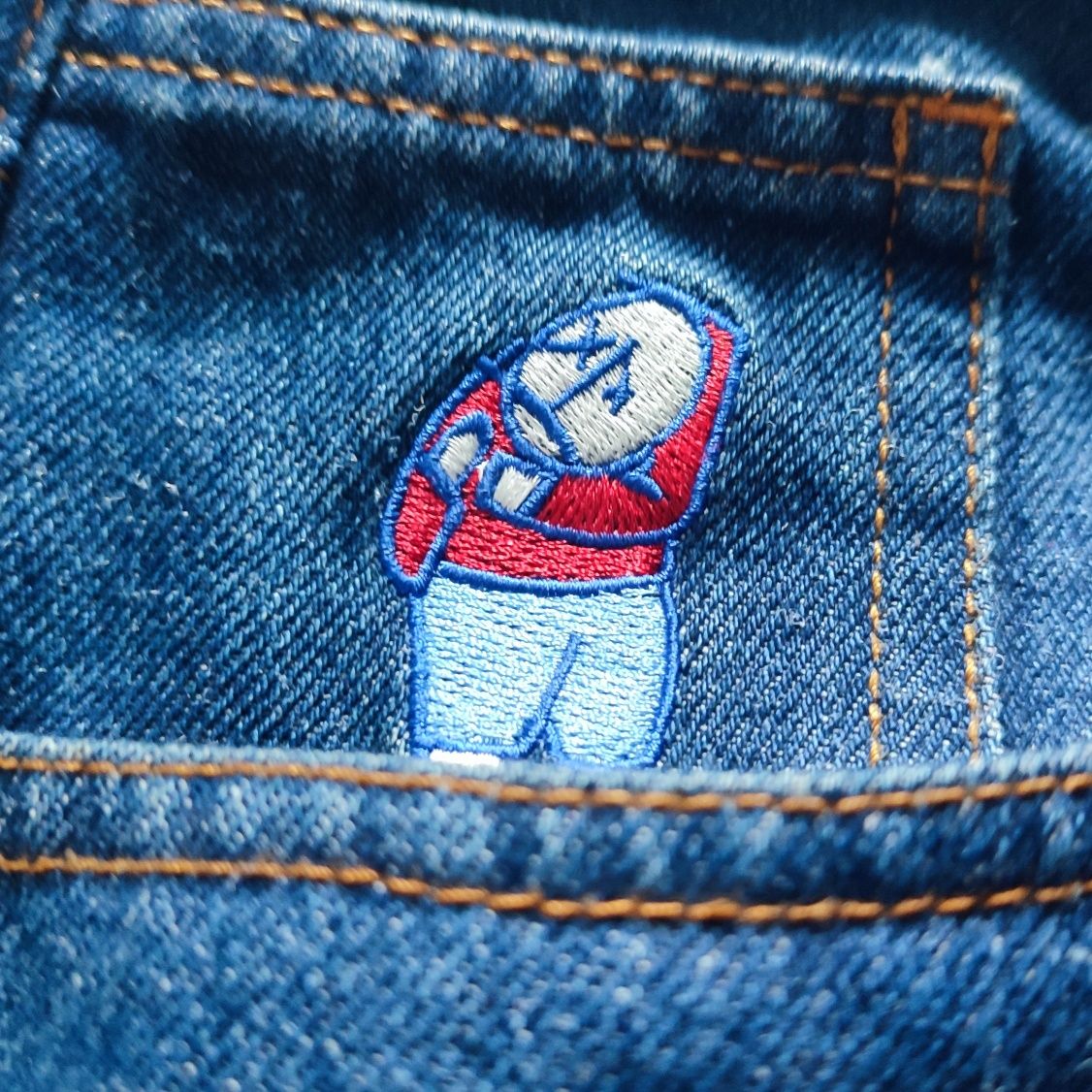 Polar Big Boy baggy skate blue jeans