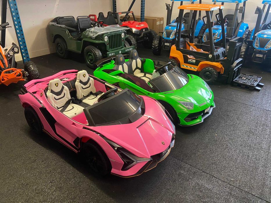 Lamborghini SIAN 400W 24V autko dwuosobowe różowe dla dzieci