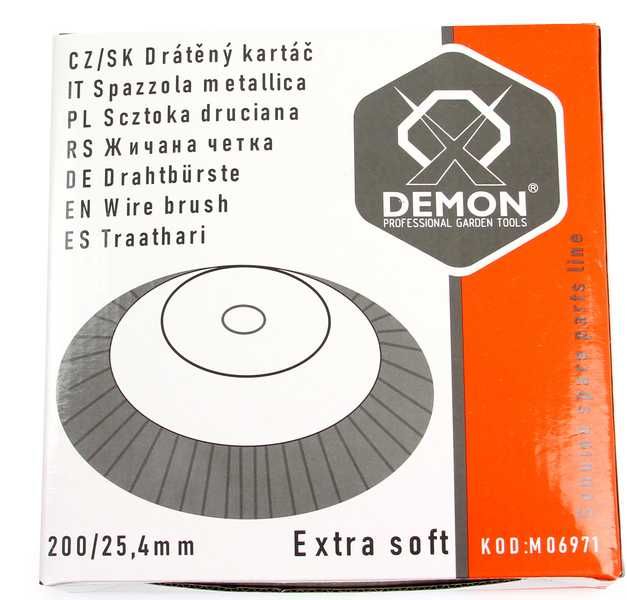 SZCZOTKA Druciana Tarczowa do Kosy Spalinowej Kostki Podkaszarki 200mm