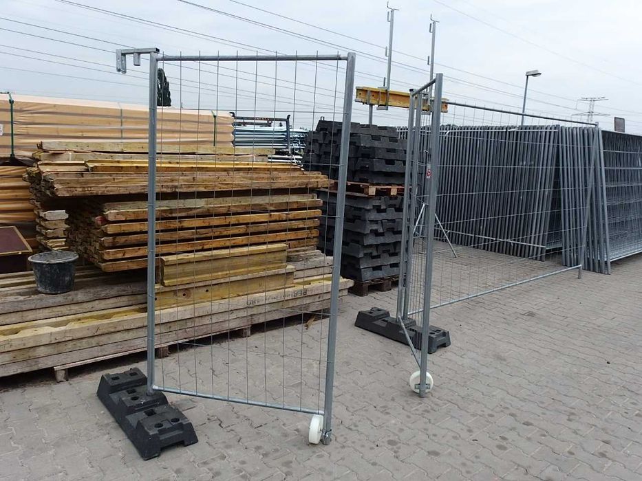 Ogrodzenie budowlane tymczasowe Panel owalny wzmocniony 3,5x2 m 140mb