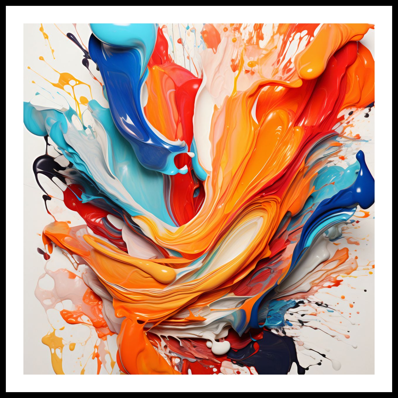 Plakat 60x60cm Taneczne Fale