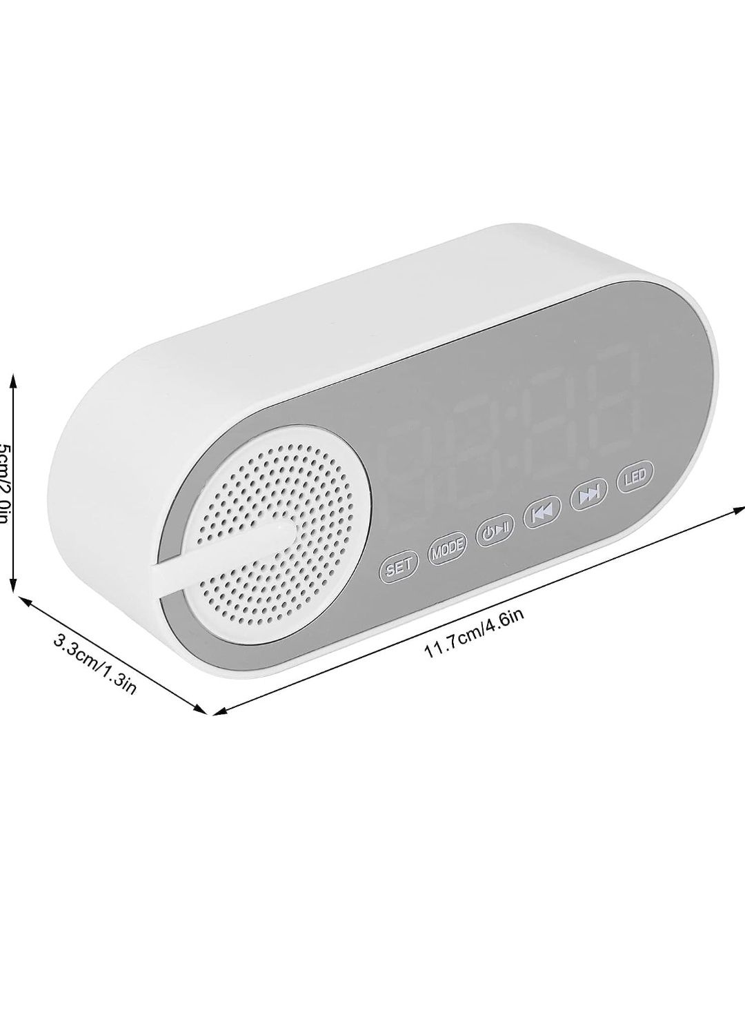 Radio, 2xBudzik, Zegarek, Głośnik Bluetooth