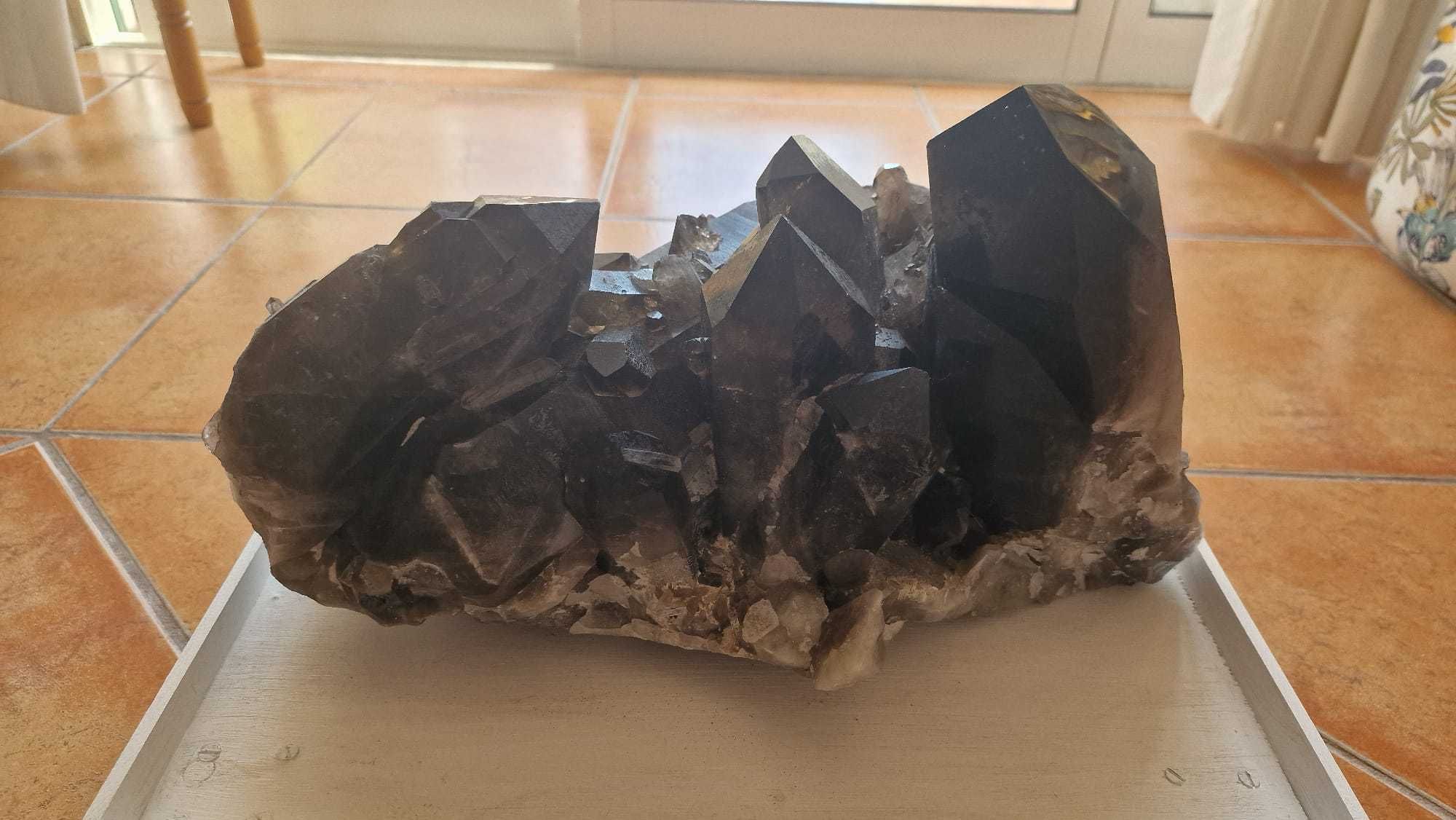 Drusa Cristal Quartzo Morion