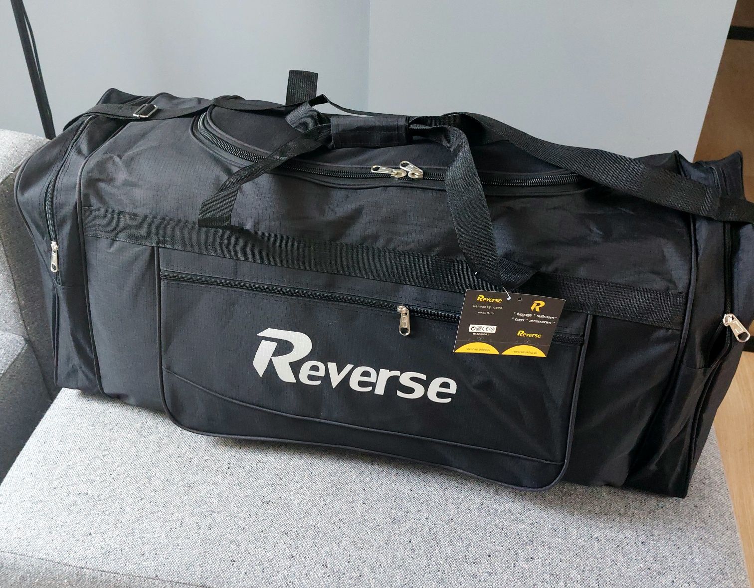 Wielka torba XXL marki Reverse 90cm czarna
