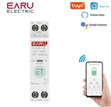 WiFi автомат / автоматичний вимикач EARU 63A на DIN однофазний Tuya