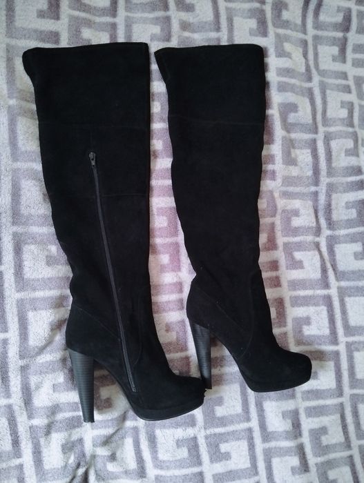 Замшеві теплі сапогі