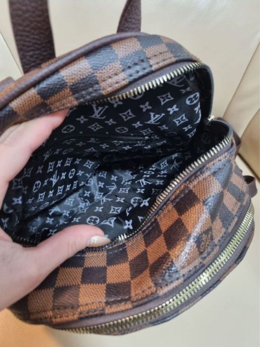 Brązowy piękny plecak damski nowy stylny Modny elegancki