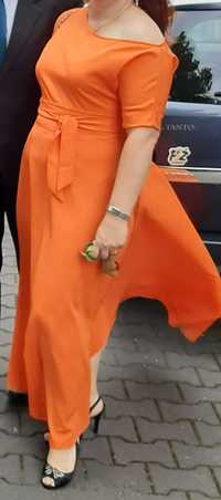 sukienka pomarańczowa