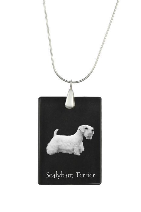 Sealyham Terrier naszyjnik kryształowy z psem Art-Dog