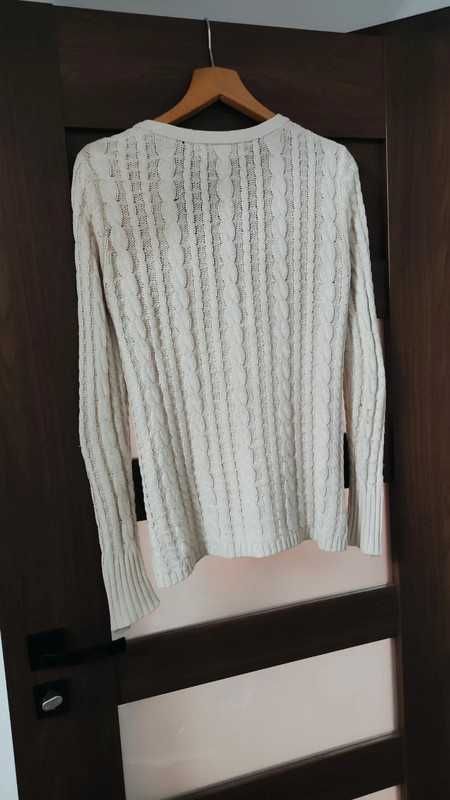 Zara śliczny rozpinany sweterek damski beżowy - MODA WIOSNA 2024