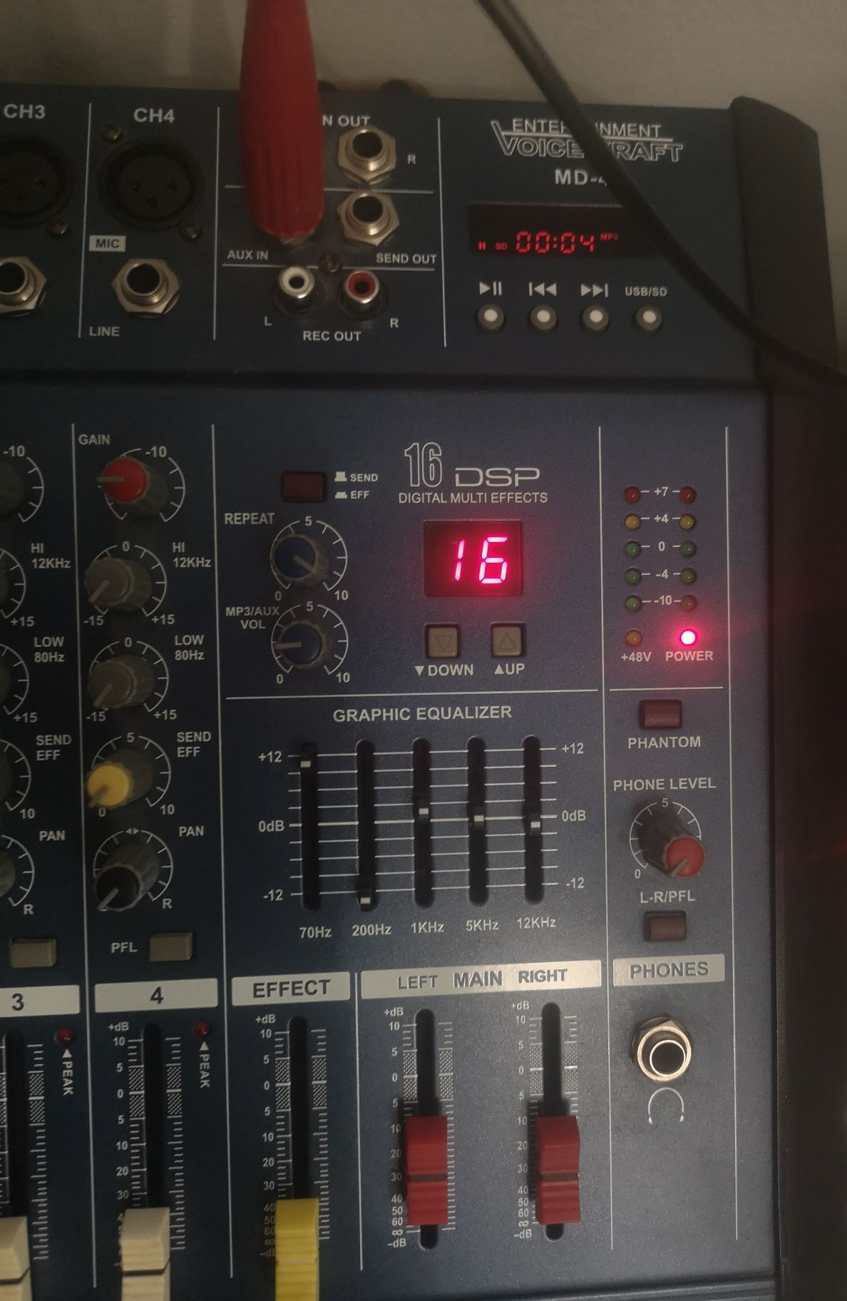 Mixer audio Voice Kraft MD-4U