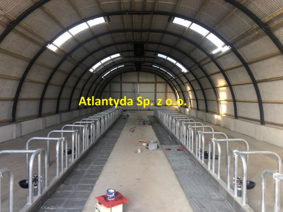 Hala Łukowa stalowa 10x15m wiata hangar garaż NOWA przęsło konstrukcja