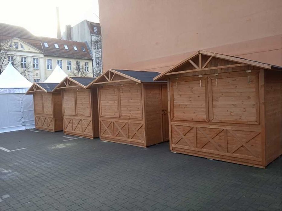 DOMEK HANDLOWY 4 Drewniany Sklepik - Pawilon Targowy Jarmark PRODUCENT
