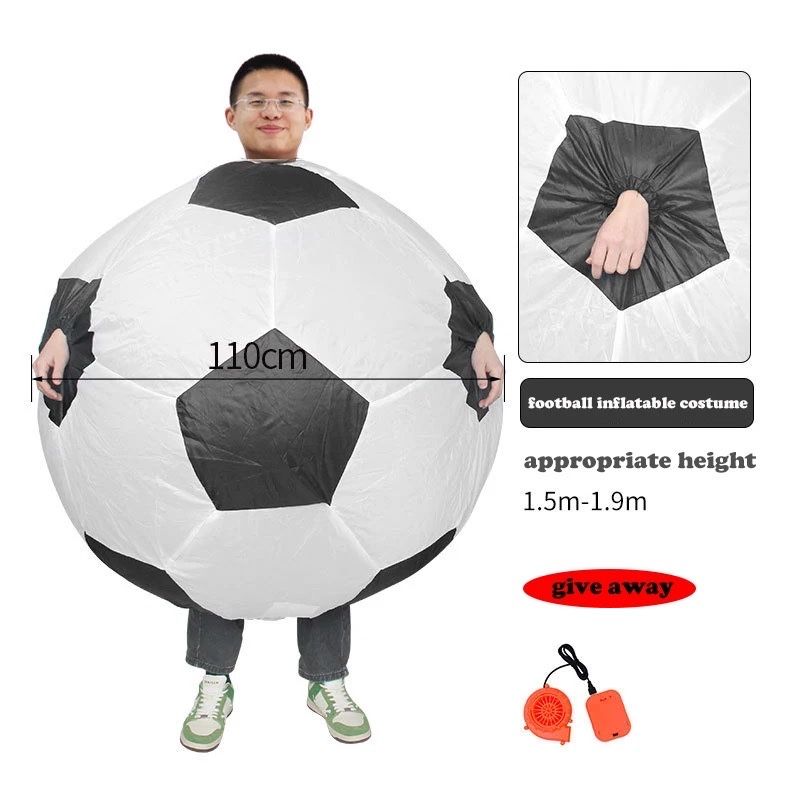 STRÓJ KOSTIUM przebranie HALLOWEEN piłka nożna dmumana 150-190 cm