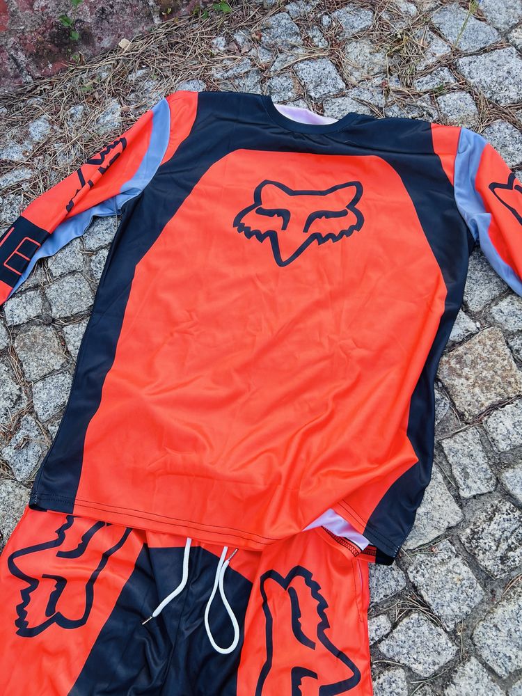 Fox 180 Strój MTB XL Downhill XXL Enduro Cross DH Koszulka Spodnie