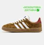 Жіночі Кеди Adidas Gazelle x Gucci Brown White Red,adidas,gazelle,адік