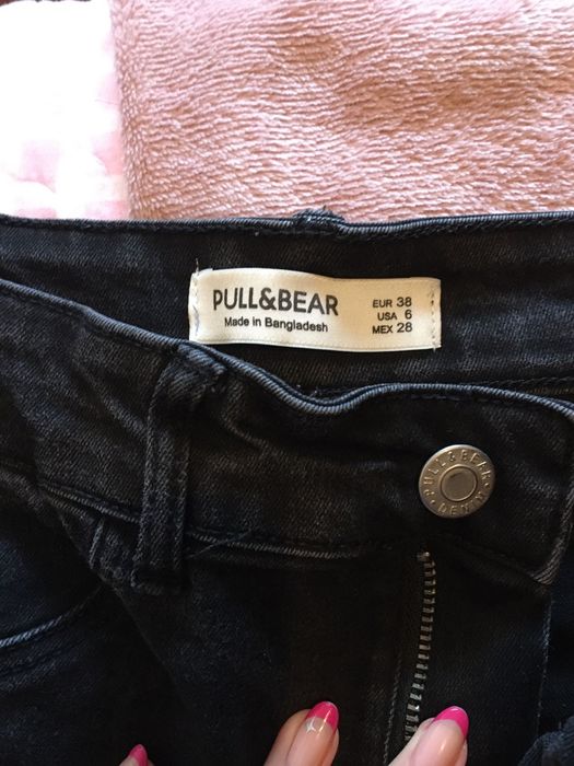 Calças de ganga preta Pull