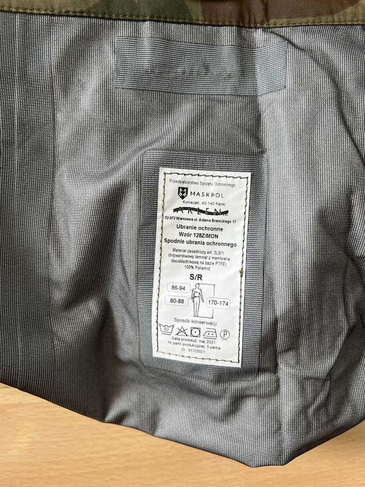 Spodnie goratex MON S/R
