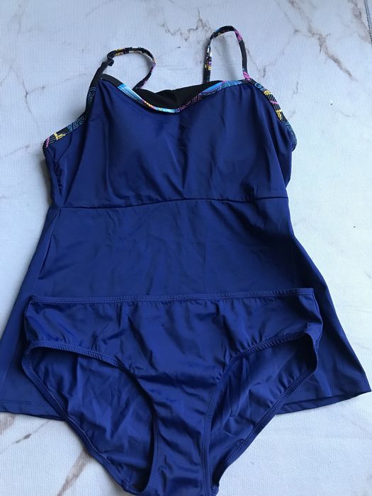 Granatowe Tankini r. 38