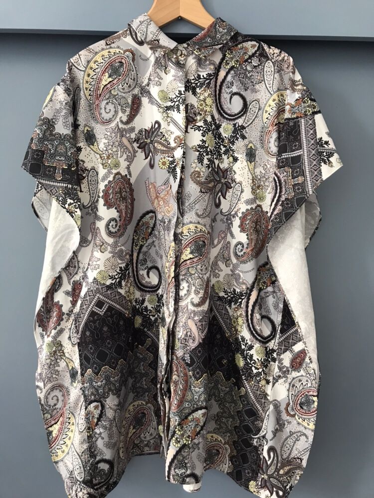 River Island bluzka koszula falbany boho hippie