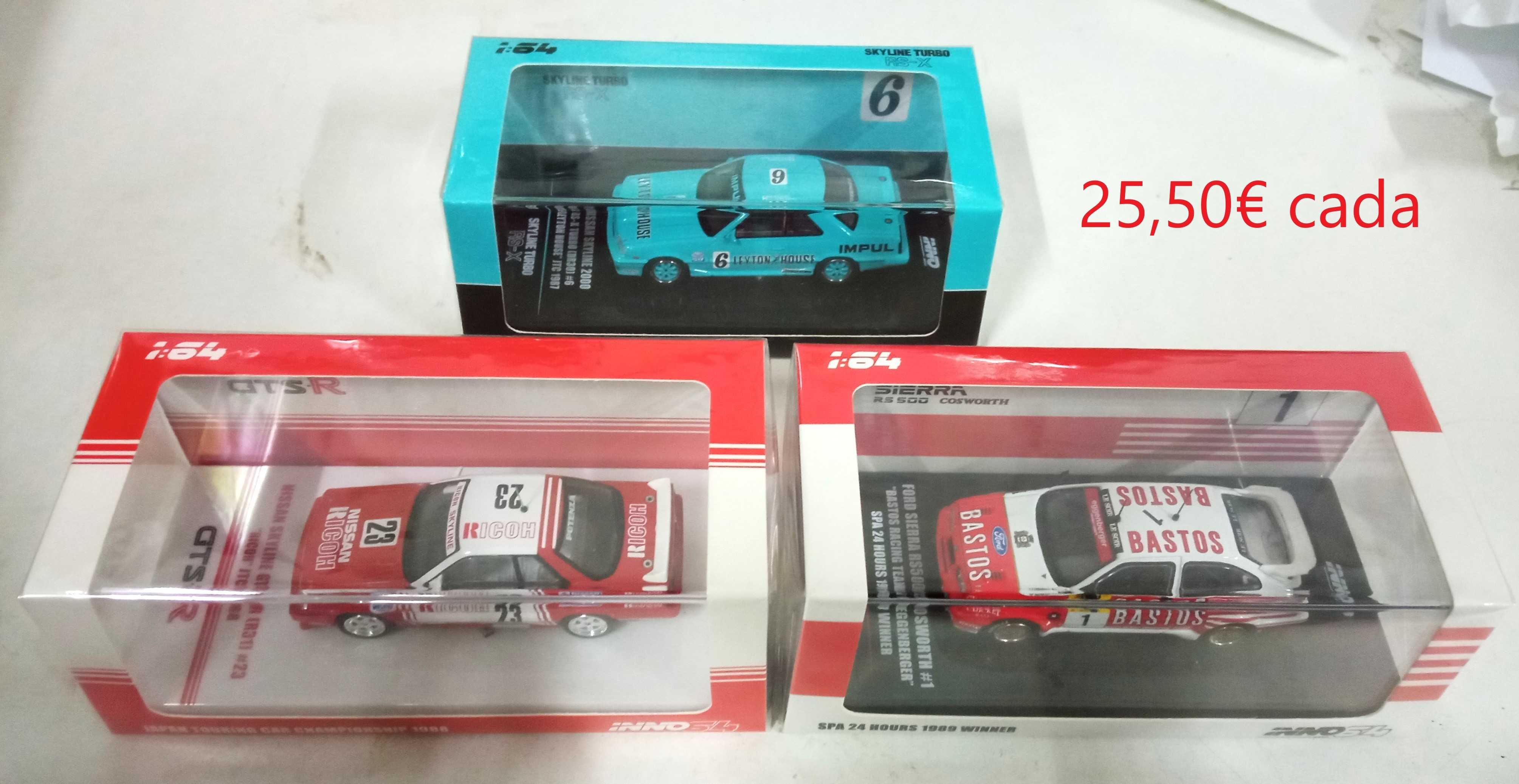 Inno 64 - Skyline, Lancer Evolution, Civic outros, Preços 23€ a 25,50€