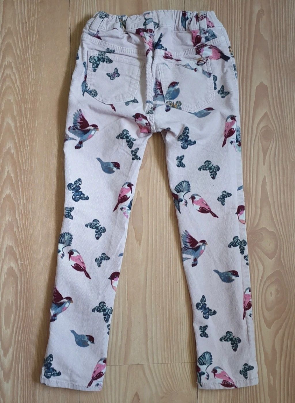 Spodnie dla dziewczynki H&M 110 ptaki motyle
