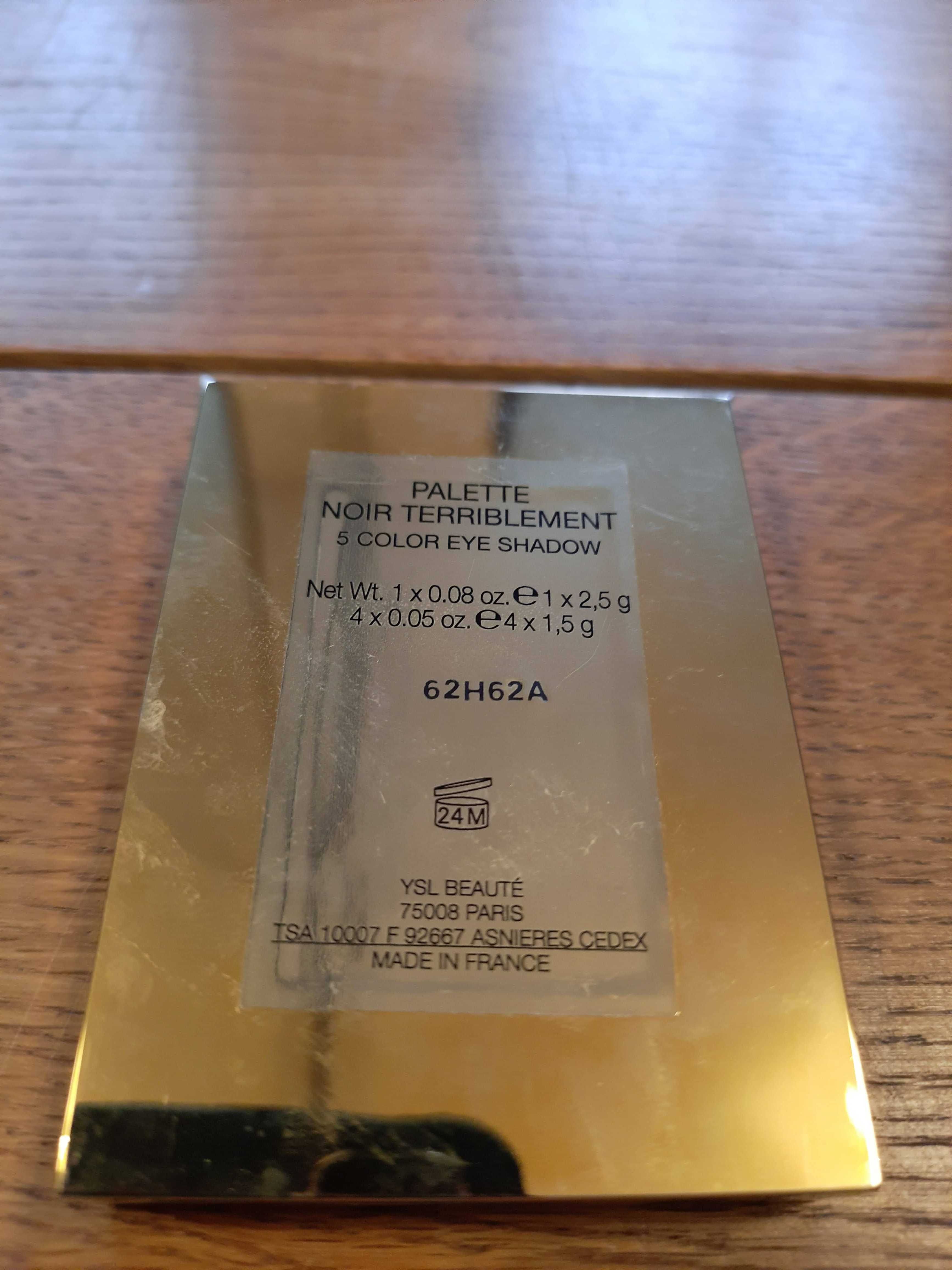 Yves Saint Laurent paletka 5 cieni do powiek Noir Terriblement (nowa)