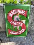 Chapa esmaltada da singer
