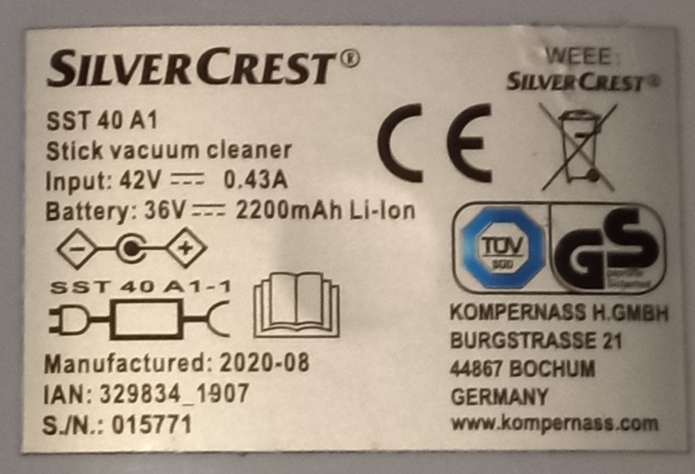 Aspoiradores de mão SilverCrest