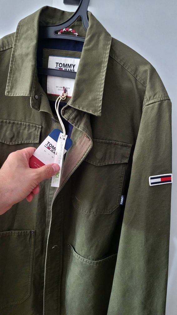 Tommy Jeans Koszula/Kurtka militarny styl XL