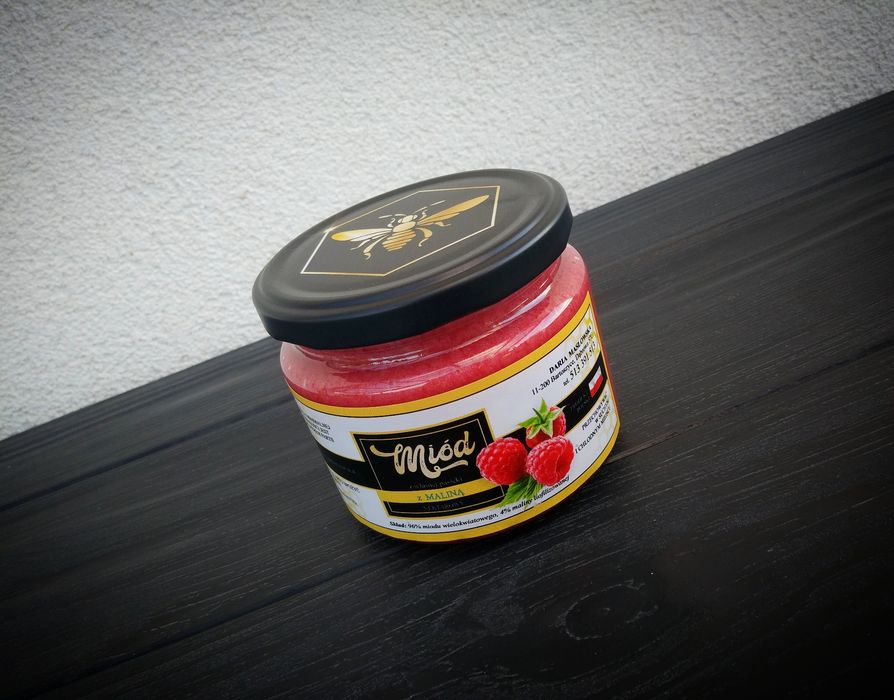 Miód smakowy miód z owocami liofilizowanym słodki upominek prezent