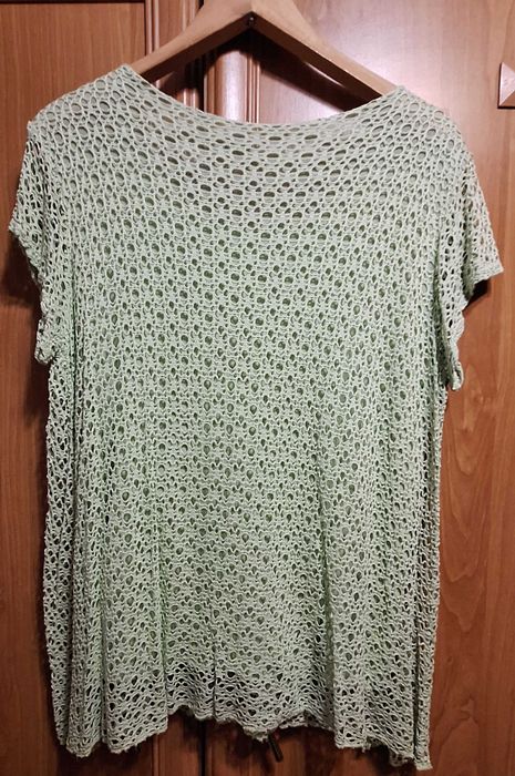 Bluzka z koronki jasna zieleń roz. L/XL