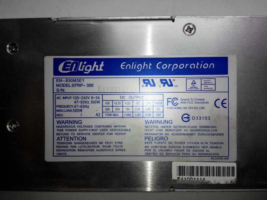 Блок питания сервера Enlight EFRP-300 Wt