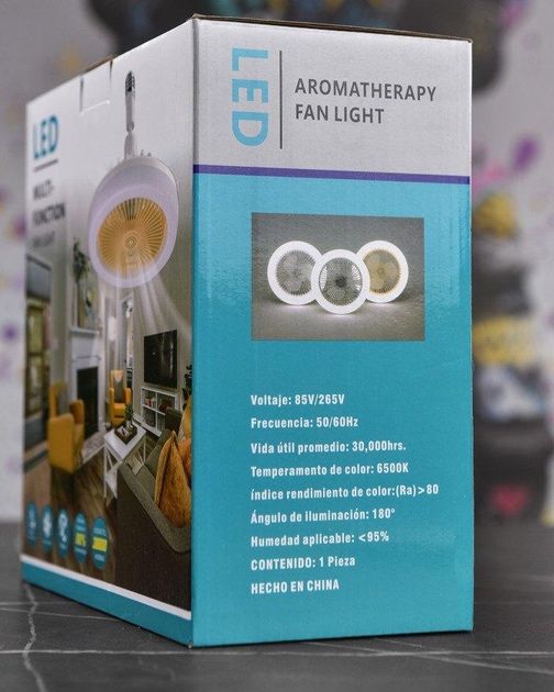 LED лампа - вентилятор в патрон+пульт АКЦИЯ
