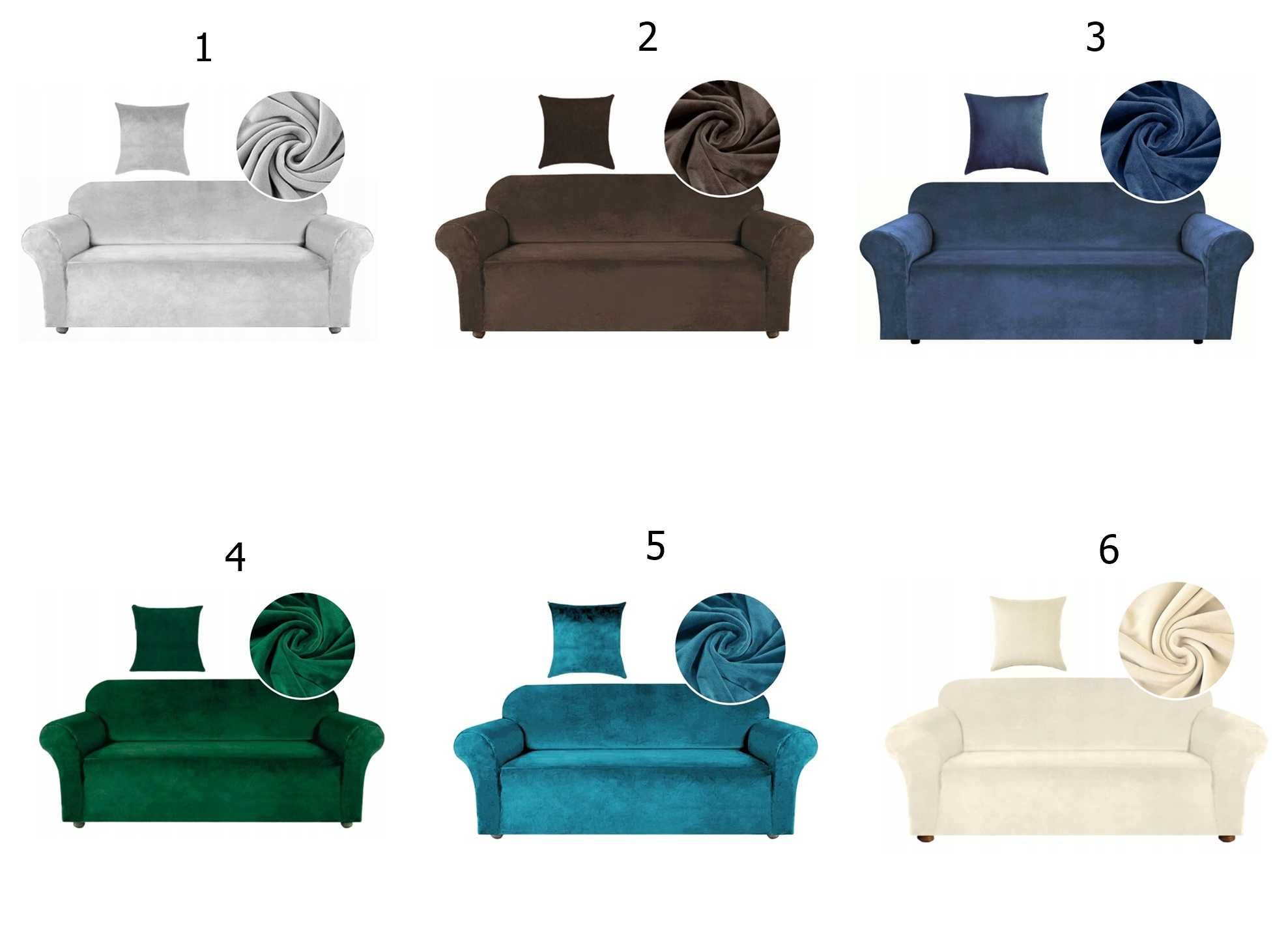Pokrowiec na kanapę welurowy * różne kolory i rozmiary * 190-230 CM