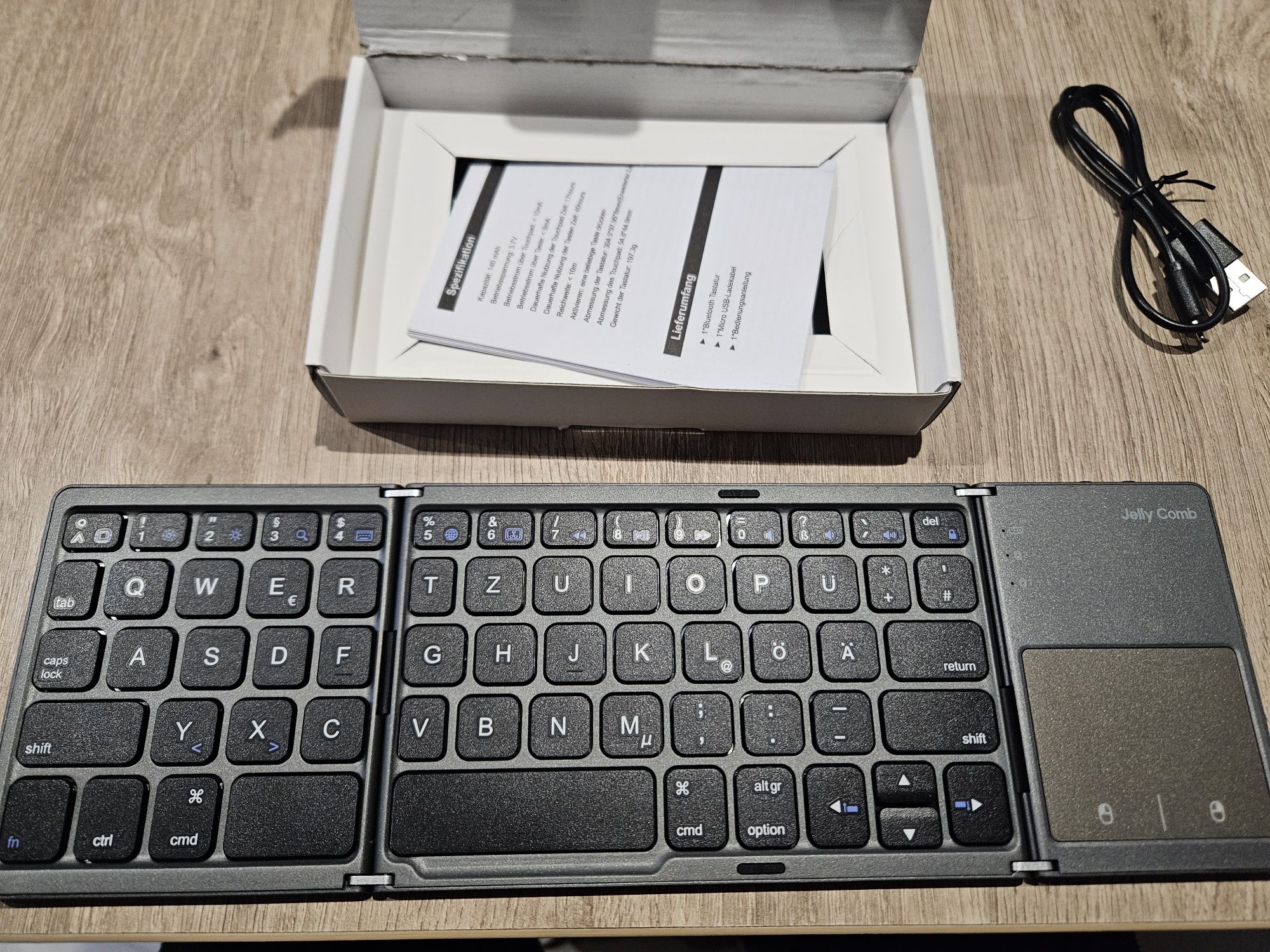 Nowa Klawiatura Jelly Comb składana bluetooth bezprzewodowa