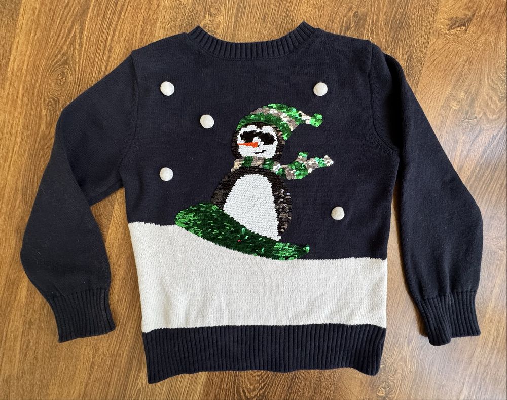 Sweter świąteczny 122/128 cm H&M