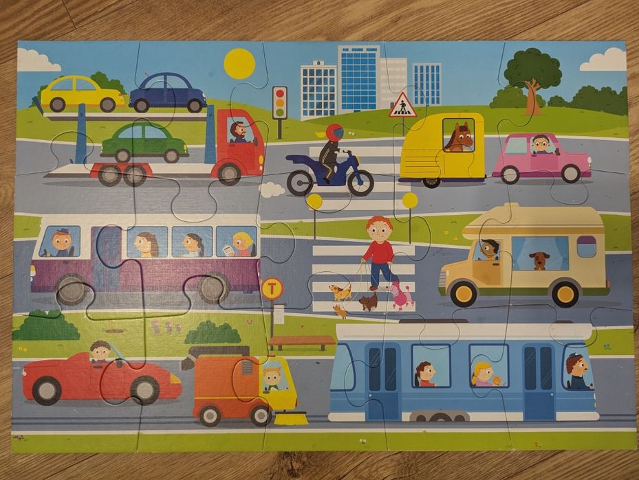 Zestaw puzzli 3+ 4+ dla chłopca