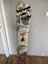 Deska snowboard gnu money 156cm wiązania union ST