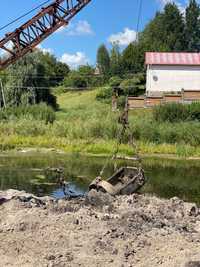 Поглиблення,чистка,намивка,нагортання,озер водойм річок