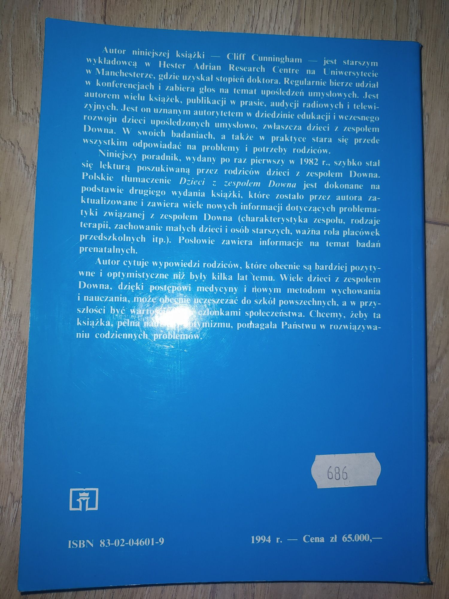 "Dzieci z zespołem Downa Poradnik dla rodziców" Cliff Cunningham