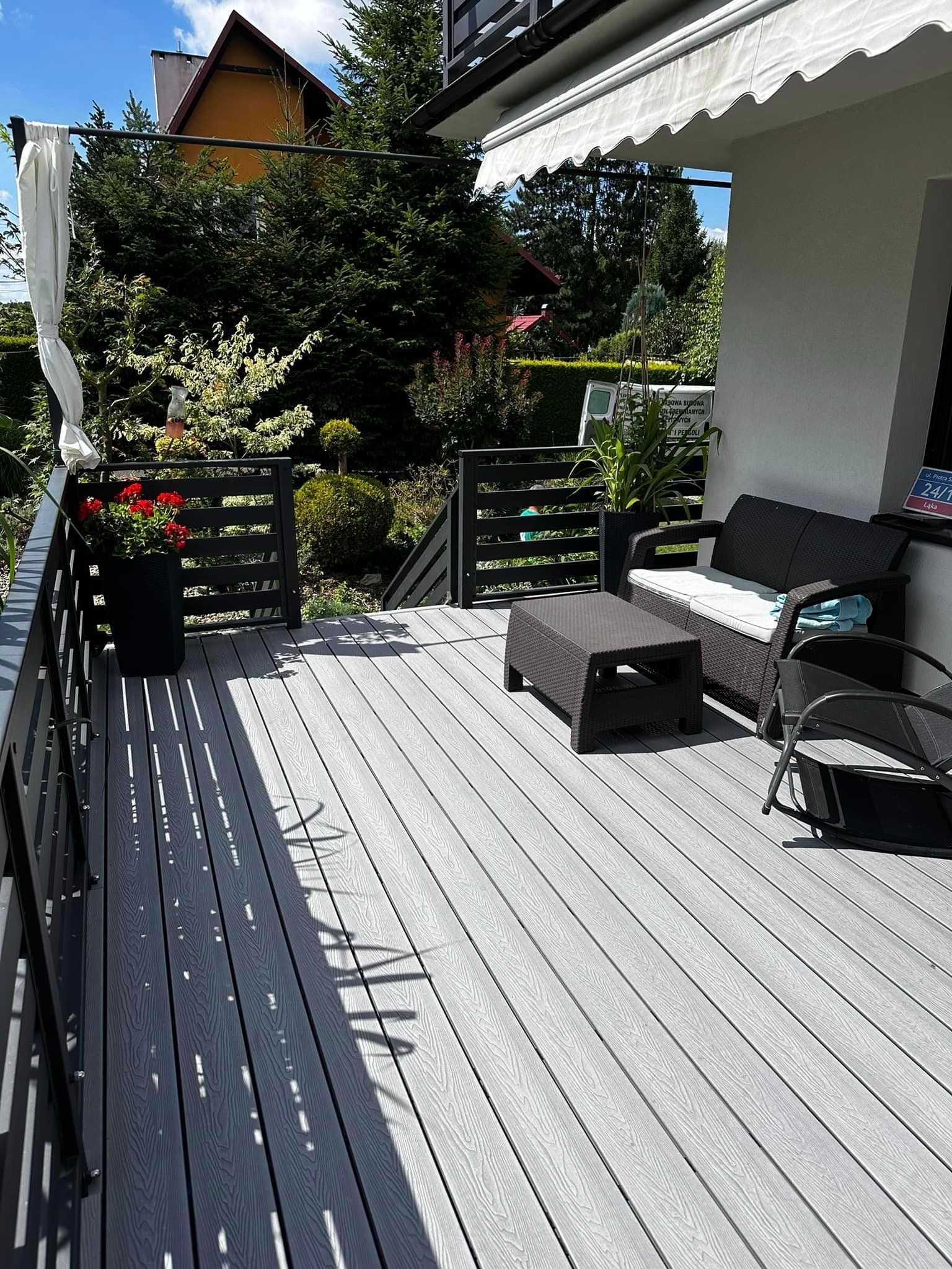 deska tarasowa kompozytowa PACO 3D brąz szary grafit antracyt 5,8m mb