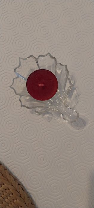 Manteigueira em forma de parra em vidro antigo