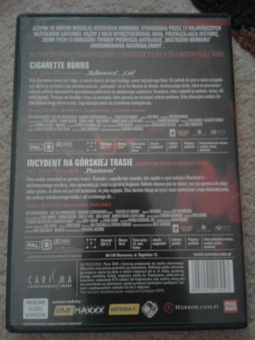 Cigarette Burns & Incydent na górskiej trasie - Filmy na DVD