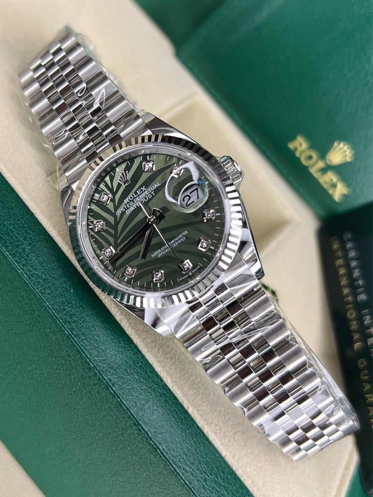 Часы Rolex Datejust 36 “Palm” новые, 2024 год