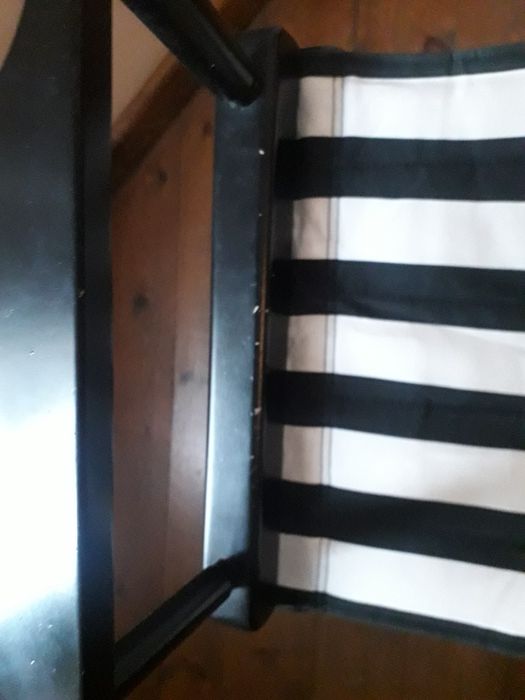 Krzesło reżyserskie, drewniane, składane