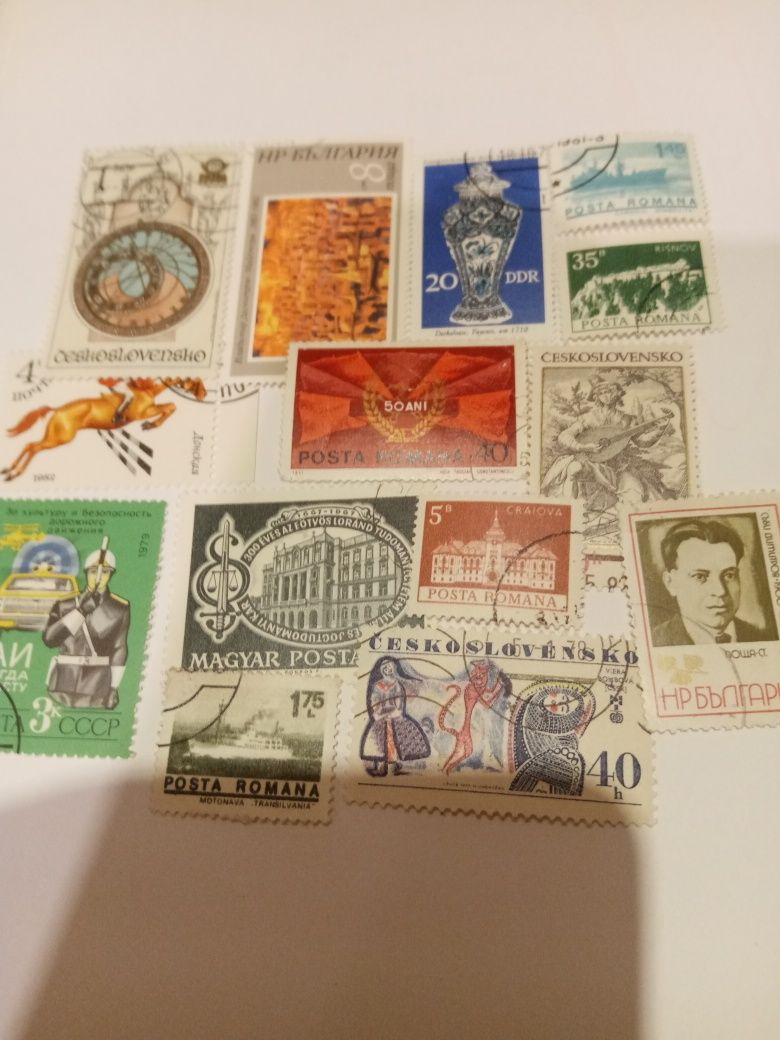 Zestaw znaczków z Europy