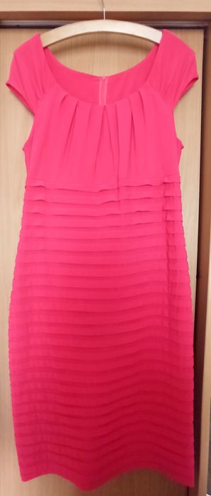 Malinowa sukienka, rozmiar 46