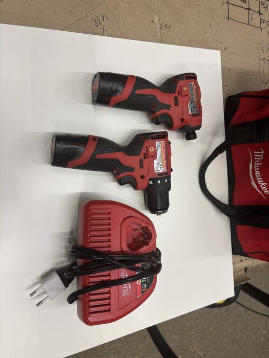 Milwaukee 3401 3450 шуруповерт імпак м12 фонарь м18