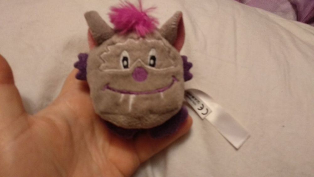 игрушка мягкая шарики круглый зубастик монстр чудик